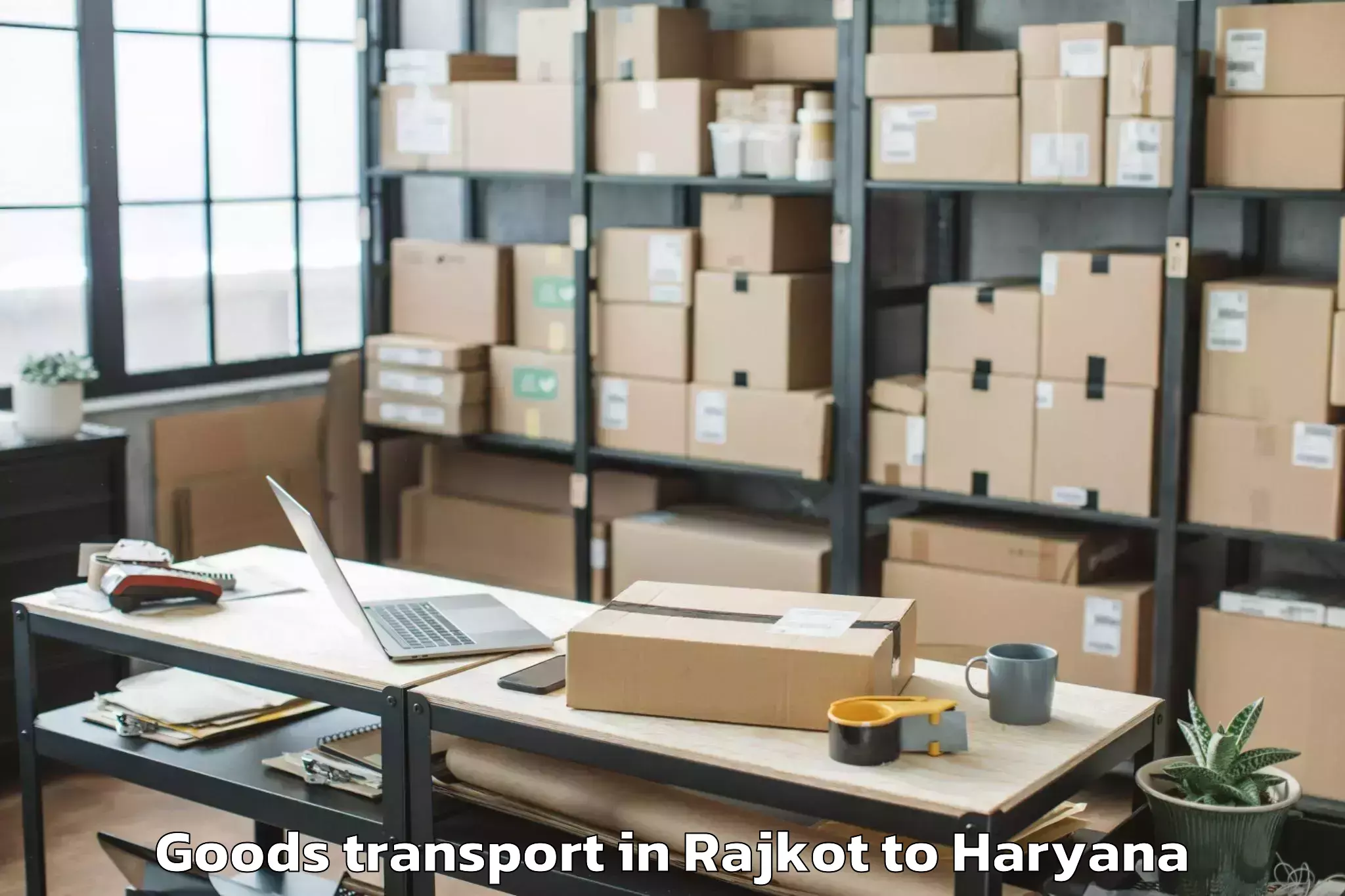 Professional Rajkot to Gurugram Goods Transport